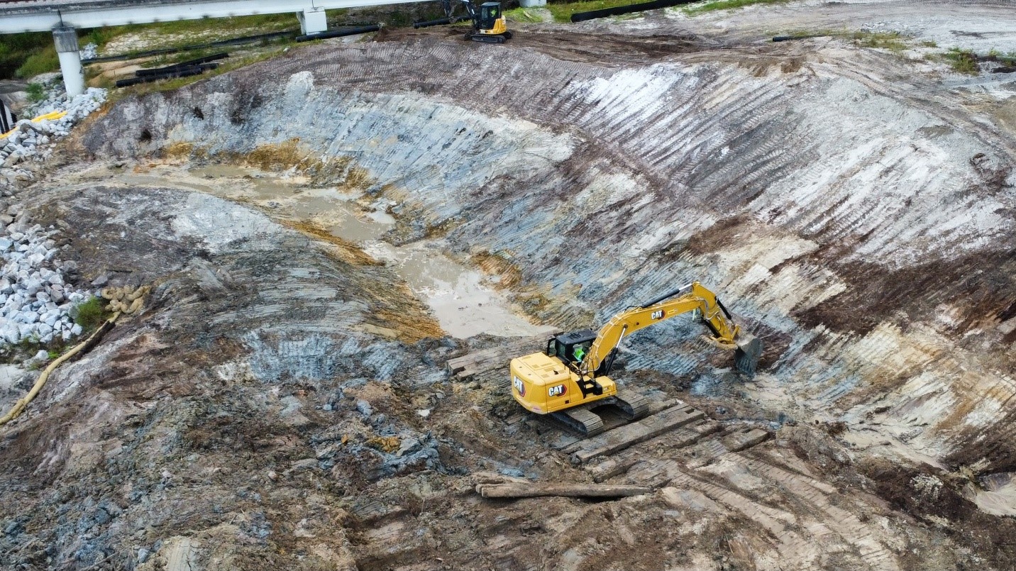 Dam Reconstruction Project Pictures City Of Boiling Spring Lakes Nc